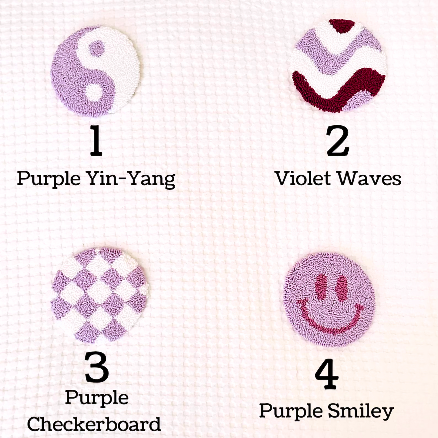 Punch Needle Mug Rug Coasters