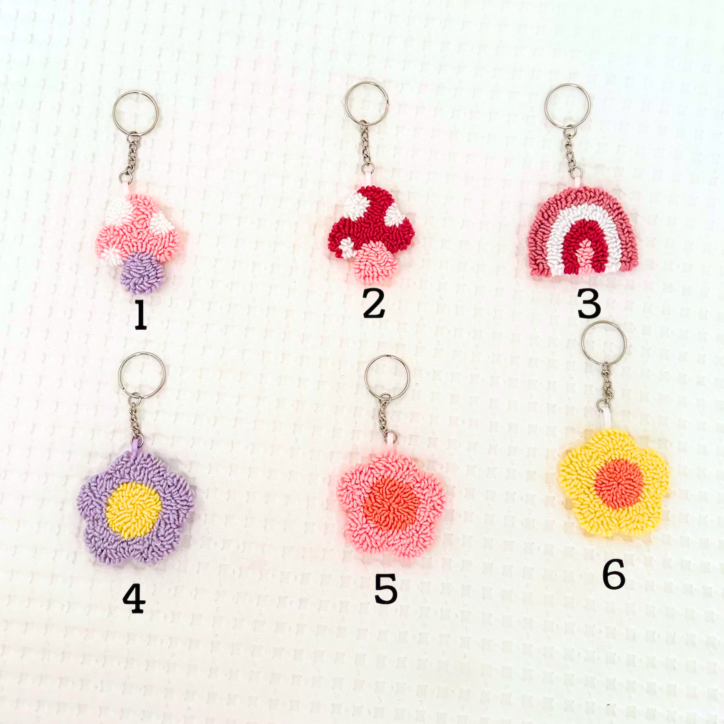 Punch Needle Keychain