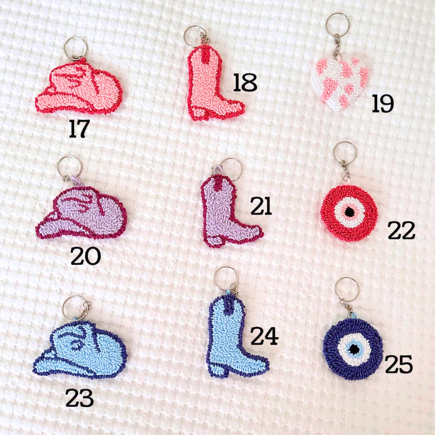 Punch Needle Keychain