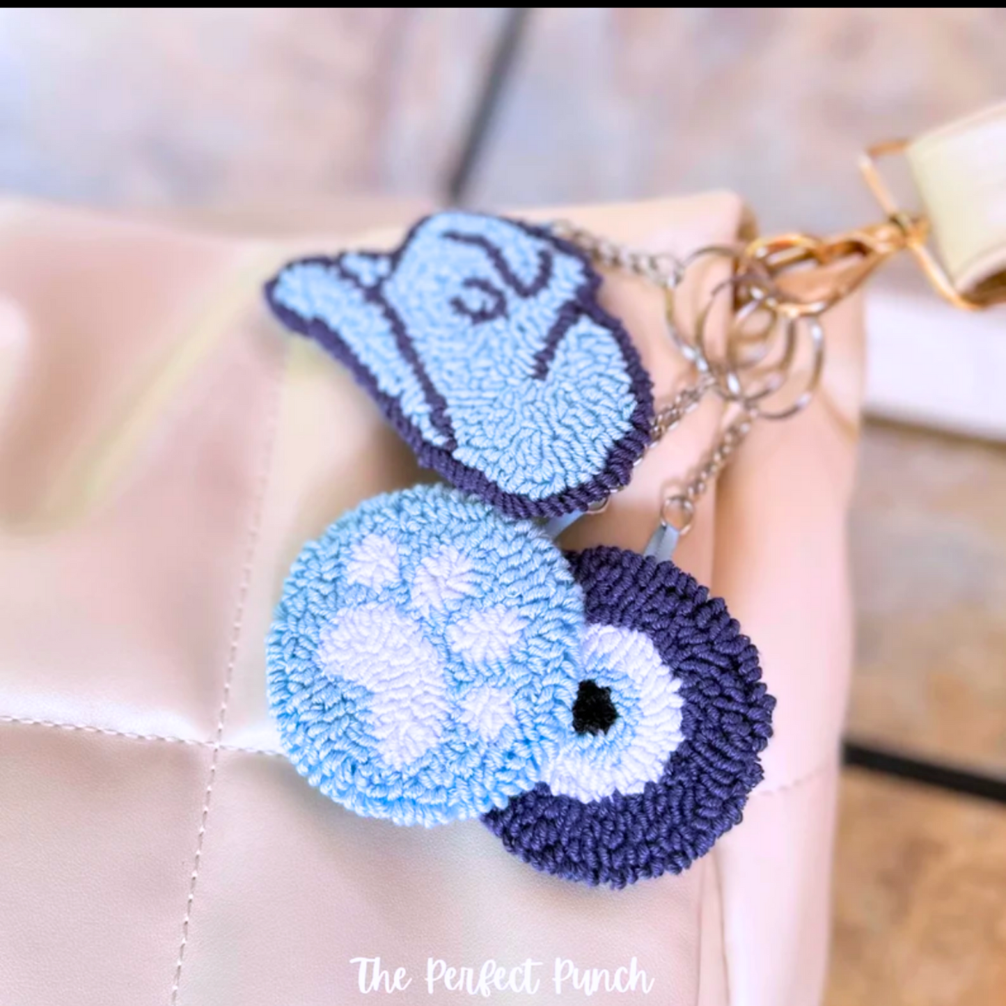 Punch Needle Keychain