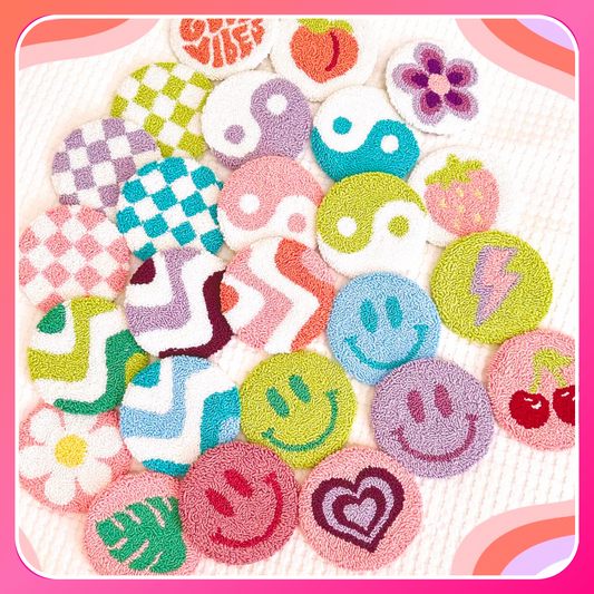 Punch Needle Mug Rug Coasters